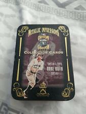 Babe Ruth 1994 Metallic Impressions Cooperstown Collection 5 Metal Card Set NEW, used for sale  Riverside