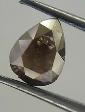 Antiguo Africano Natural Diamante Suelto Forma Pera Rosa Cut Gris Color 0.51tcw segunda mano  Embacar hacia Argentina
