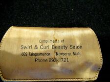 Kit de costura Swirl and Curl Beauty Salon Newberry, Mich, publicidade vintage comprar usado  Enviando para Brazil