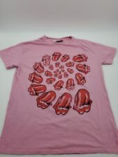 Camisa de banda para adultos rosa mediana de los Rolling Stones con logotipo DOP..T168 segunda mano  Embacar hacia Argentina