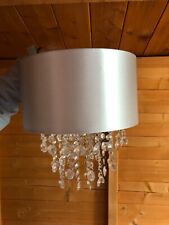 Silver lampshade faux for sale  WISBECH