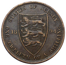 Jersey shilling 1894 d'occasion  Provins