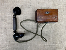 ANTIQUE ENGLISH MADE INTERCOM PUSH BUTTON TELEPHONE TABLE WALL MOUNTED, used for sale  Shipping to South Africa