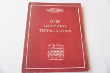 1950s Rugby Locomotive Testing Station Railway Book London Midland  for sale  Shipping to South Africa