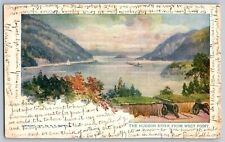 The Hudson River from the West Point - Painting - Vintage Postcard - Unposted, used for sale  Shipping to South Africa
