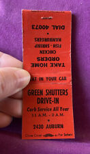 Matchbook cover green for sale  North Hampton