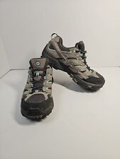 MERRELL WOMEN MOAB 2 WATERPROOF LEATHER HIKING SHOES DRIZZLE/MINT J06028 SIZE8.5, used for sale  Shipping to South Africa