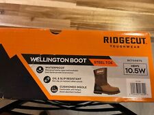 Men’s 10.5W Steel Toe Boot, Wellington, Waterproof, Oil & Slip Resistant, Preown for sale  Shipping to South Africa