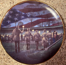 Franklin Mint Vietnam Veterans Candlelight Memorial Collectors Plate Troutman for sale  Dickens