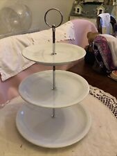 vintage cake stand 3 tier for sale  POOLE