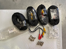 HISVISION 4 Pack 100ft BNC Video Power Cable, with connectors and clips for sale  Shipping to South Africa