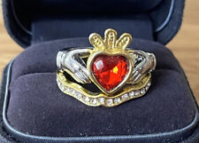 Stunning sparkly claddagh for sale  EPPING