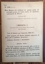 Milano 1887 regio usato  Italia
