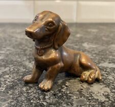 Vintage Jennings Brothers JB Brass Dachshund Figurine 1940's, used for sale  Shipping to South Africa