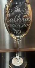 Personalised wine glass for sale  LEEDS