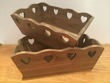 Wooden heart trug for sale  HERTFORD