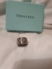 Auténtico Anillo Atlas Ancho de Plata Esterlina Tiffany & CO Talla M De Colección 1995 segunda mano  Embacar hacia Argentina