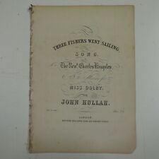 Antique songsheet three for sale  CARNFORTH