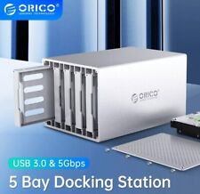 -ORICO 5 compartimentos 3,5"" SATA para USB3.0 HDD estojo 5Gbps HDD docking station alumínio HD comprar usado  Enviando para Brazil