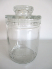 1970s Glass Storage Jar Daisy Lid Vintage Nescafe Coffee RETRO 16 cms Height for sale  Shipping to South Africa
