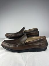 Ecco Classic Brown Moccasin Brown Leather Driving Loafer Shoe Men 43 for sale  Shipping to South Africa