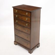 Victorian Mahogany Narrow Chest Of Drawers 6 Graduated Drawer FREE UK Delivery for sale  Shipping to South Africa