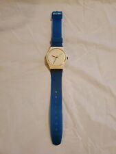 1986 swatch watch Ping Pong Blue GW105  post modern 80s for sale  Shipping to South Africa