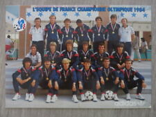 CARTE POSTALE football EQUIPE FRANCE CHAMPIONNE OLYMPIQUE 1984  / ADIDAS FFF  d'occasion  Davézieux