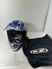 Usado, Casco de motocross HJC AC-X2 plateado y azul talla M segunda mano  Embacar hacia Argentina