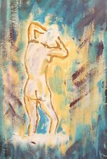 VINTAGE ABSTRACT OIL PAINTING NUDE PORTRAIT for sale  Shipping to Canada