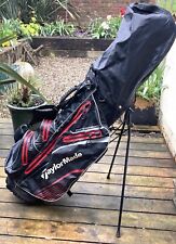 TAYLORMADE Lightweight Waterproof Black Golf Stand Bag Dual Strap 6 Way Rain for sale  Shipping to South Africa