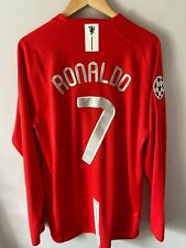 Manchester United 2007/08 retro manga larga/corta camiseta Ronaldo #7 segunda mano  Embacar hacia Argentina