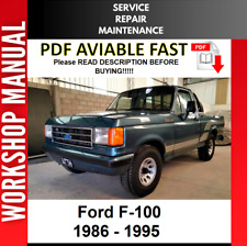 Ford F-100 1990 1991 1992 1993 1994 1995 servicio manual taller de reparación segunda mano  Embacar hacia Argentina
