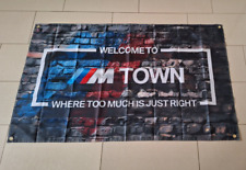BMW M TOWN MOTORSPORT Flag/Banner/Merchandise/Werbung/Wandbild/Racing/Tuning comprar usado  Enviando para Brazil