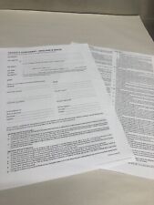 Tenancy agreement pages for sale  AYLESBURY