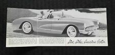 1956 " le Nouvel Corvette Par Chevrolet Live, Agile Luxe Action " Sales Brochure comprar usado  Enviando para Brazil