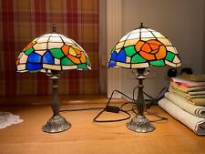 antique stained glass lamps for sale  SALISBURY