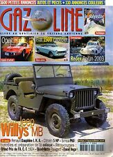 Gazoline jeep willys d'occasion  Rennes-