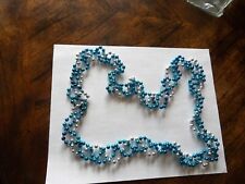 blue bead braided necklace for sale  Sturgis
