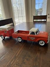 Vintage Nylint Toy U-Haul Pressed Metal Truck With Trailer for sale  Shipping to South Africa