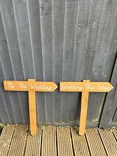 Rustic wooden arrow for sale  ST. ALBANS