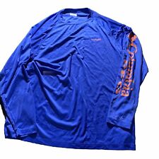 Camiseta Columbia PFG masculina XXL azul gola redonda manga longa poliéster pesca, usado comprar usado  Enviando para Brazil