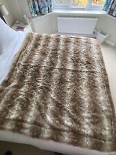 Faux fur throw for sale  GUILDFORD