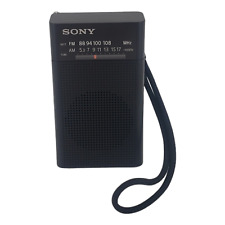 Radio de bolsillo portátil Sony ICF-P27 FM/AM altavoz incorporado negro segunda mano  Embacar hacia Mexico