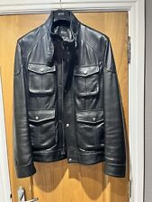 Boss leather jacket for sale  STONE
