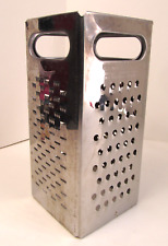4 Sided Box Grater Shredder Stand Up Square Stainless Steel Dripcut Starline Z for sale  Shipping to South Africa