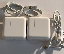 2X Adaptadores de Alimentación USB-C Apple 30W con Cables USB tipo C A1882 para MacBook 12" segunda mano  Embacar hacia Argentina