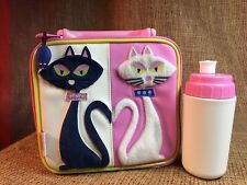 Lancheira térmica isolada infantil, 2 gatos, almoço escolar infantil com garrafa térmica. comprar usado  Enviando para Brazil