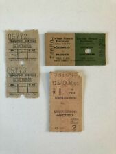 VINTAGE USED OLD TRAIN / BUS / TRANSPORT TICKET TICKETS COLLECTABLES  for sale  LONDON