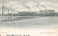Cedro Rápidos Iowa River Escena Con Industrial Plantas Udb Tarjeta Postal 1906 segunda mano  Embacar hacia Argentina